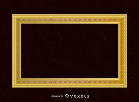 Antique Decorative Gold Frame Vector Download