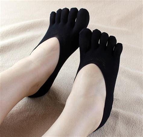 Hot Fashion Women Girls Ankle Five Fingers Toe Socks Ladies Casaul Solid See Through Sock
