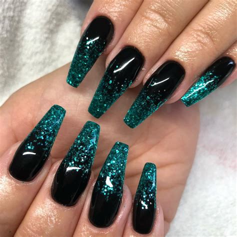 Popular Gel Glitter Coffin Nail Designs Page Tiger Feng