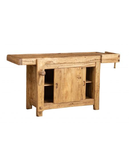 Nos tables à allonges en bois massif. Etabli en bois massif de tilleul finition naturelle