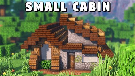 Minecraft Small Cabin Tutorial How To Build Youtube