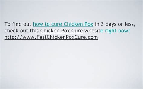How To Stop Chicken Pox Itching