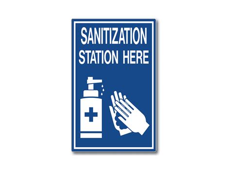 Ms 215 Sanitization Station Sign Marking Services Incorporated