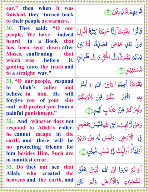 Read Surah Al Ahqaf With English Translation Quran O Sunnat