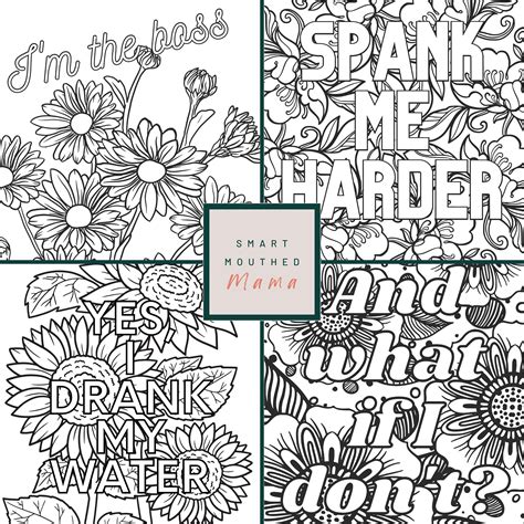 10 Bratty Coloring Pages Adult/bdsm/ddlg/kink - Etsy Hong Kong