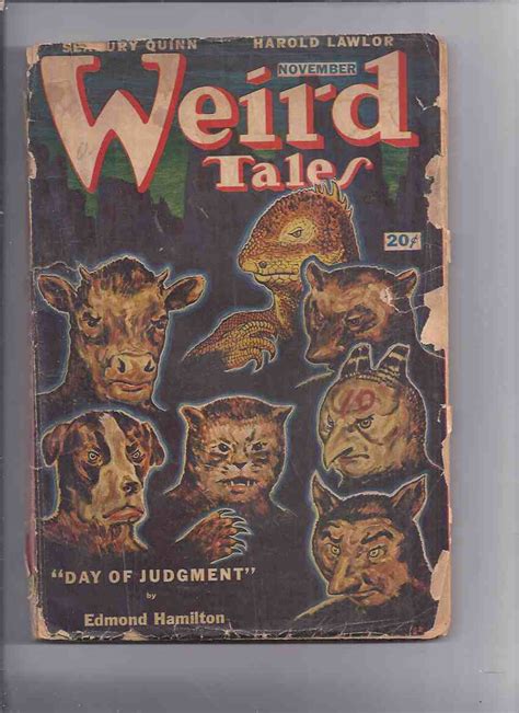 Canadian Issue Weird Tales Pulp Magazine November 1946 Lotte Frozen Fear Enoch The Port