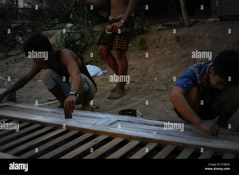 Mae Sot Thailand Th Sep Undocumented Burmese Migrant Workers At Work In A Factory