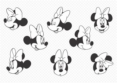 Minnie Mouse Face Pattern Image Png Citypng