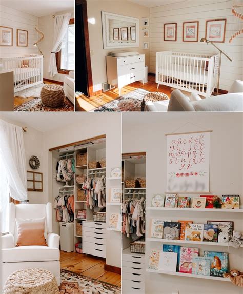 This gender neutral nursery design is calming and sweet, but most certainly not boring! Baby Girl Bedroom Ideas (With images) | Modern gender neutral nursery, Gender neutral nursery