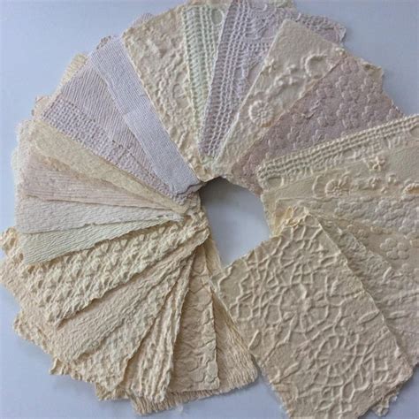 Several Pieces Of Lace Laid Out In A Circle