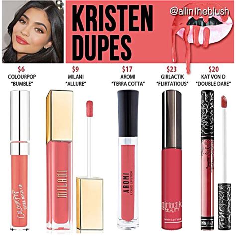 Kylie Jenner Lip Kit Dupes For Kristen Makeup Dupes Kylie Jenner Lip Kit Dupes Kylie