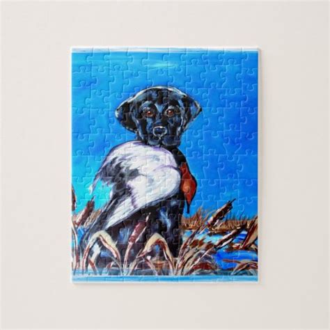 Black Labrador Retriever Jigsaw Puzzle Zazzle