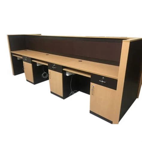 Linear Mdf Particle Board Rectangular Modular Office Furniture Size