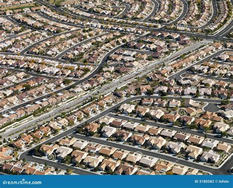Urban housing sprawl. stock photo. Image of homes, urban - 3180582