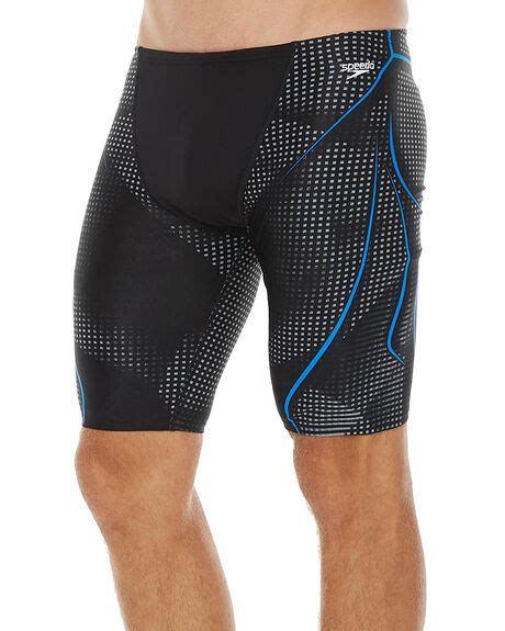 Speedo Motion Jammer Mens Swmiwear Black Graphite Azure Surfstitch