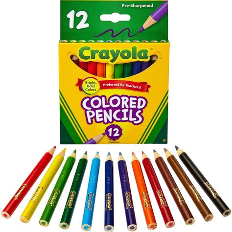 Bulk School Supplies Crayola 12 Color Colored Pencils Cyo684112