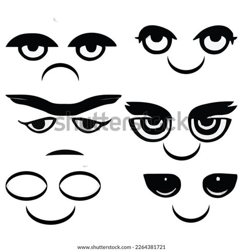Set Eyes Expressions Vector File Stock Vector Royalty Free 2264381721