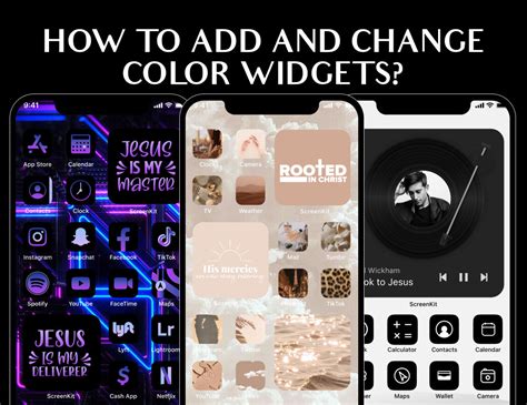 How To Add And Change Color Widgets Screen Kit™