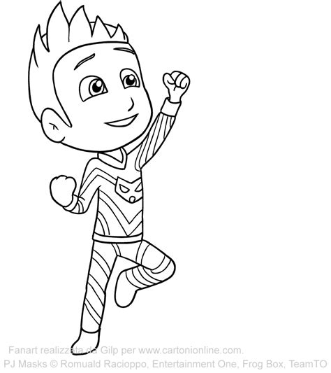 Qualsiasi testo su invito è personalizzabile, nessun extra tasse. Disegno di Connor dei PJ Masks superpigiamini da colorare