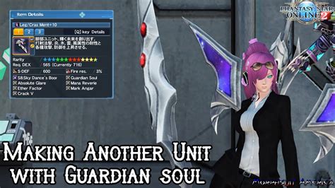 Which are the best ones? PSO2 - Making another Guardian Soul Unit Piece - YouTube
