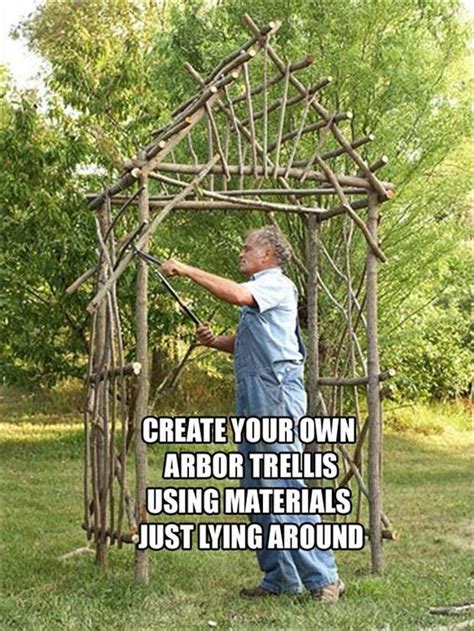 How you build your diy garden trellis will depend on its purpose in your landscaping. Make Your Own Willow Arbor | Arbors trellis, Arbor, Garden projects