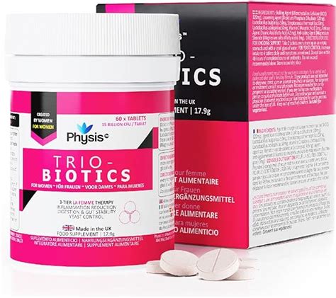 Physis Oral Probiotics For Women 60 Tablets Thrush Cystitis Uti And Bacterial Vaginosis