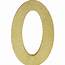Glitter Gold Number 0 Sign 6in X 9in  Party City