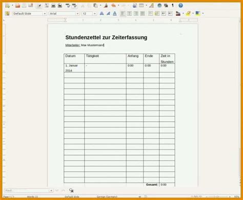 Hauptschalter mit drei schaltstellungen mit zwangstrennung der netze. Original Stundenzettel Nachweis Vorlage Nur Für Sie