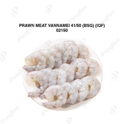 Prawn Meat Vannamei Bhc Iqf Pud Peng Kee Enterprise Sdn
