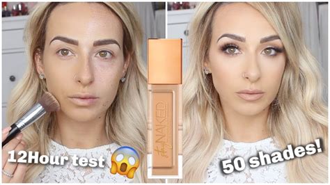 TESTING NEW URBAN DECAY STAY NAKED FOUNDATION HOUR WEAR TEST YouTube
