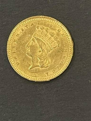 1861 One Dollar Liberty Head Gold Coin 0028 On Jun 16 2022