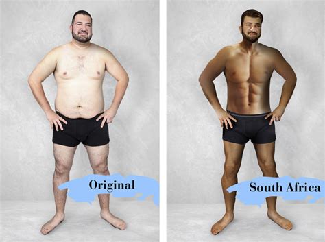 Man Had His Body Photoshopped In 19 Countries To Compare Beauty