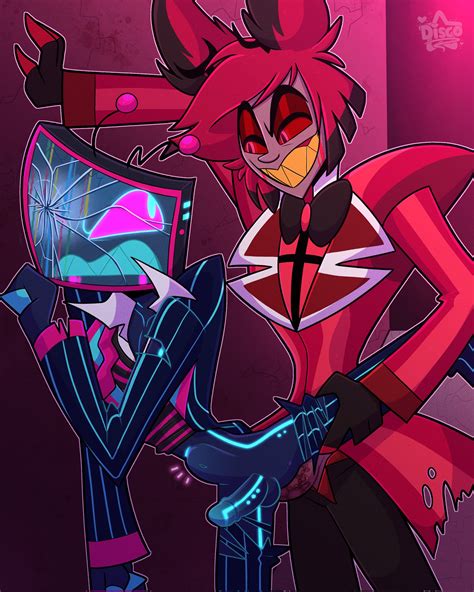 Rule 34 Alastor Hazbin Hotel Angry Expression Drooling Dubious Consent Gay Sex Injury Leg