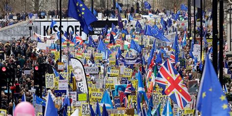 Hundreds Of Thousands Protest In London Demanding Second Brexit Vote