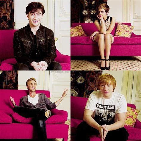 Et il est ausi l'un des rares de la saga à être le plus productif. Daniel Radcliffe, Emma Watson, Tom Felton, Rupert Grint