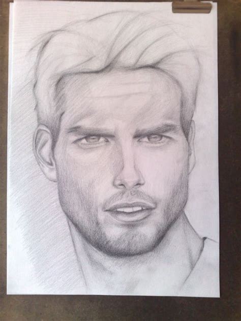 Tom Cruise Drawing Pencil Hobby Drawings Tom Cruise
