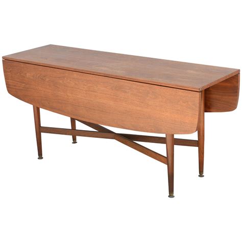 Teak Drop Leaf Dining Or Console Table Danish 1960s At 1stdibs