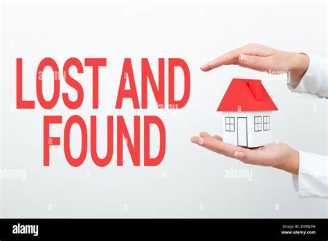 Text showing inspiration Lost And Found. Business idea a place where