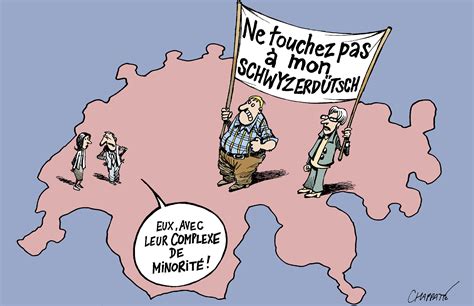 La suisse a quatre langues nationales : La question des langues en Suisse | Chappatte.com