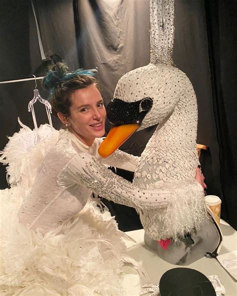 Bella Thorne In Swan Costume Instagram Photos 03202020 Hawtcelebs