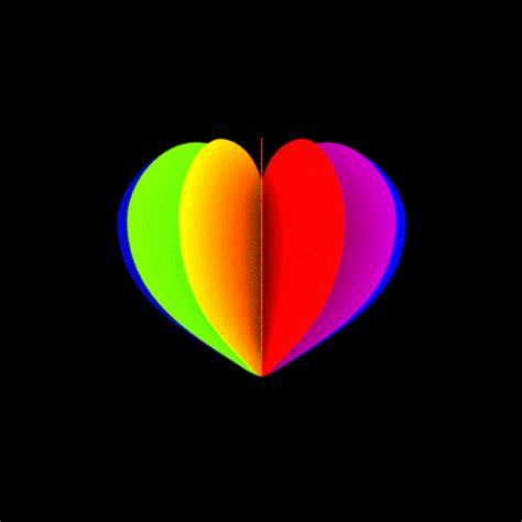 Colorful Heart GIF Find Share On GIPHY