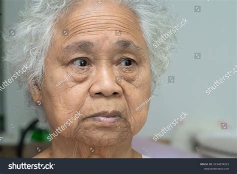 Asian Elderly Old Woman Face Eye Stock Photo 2154074221 Shutterstock