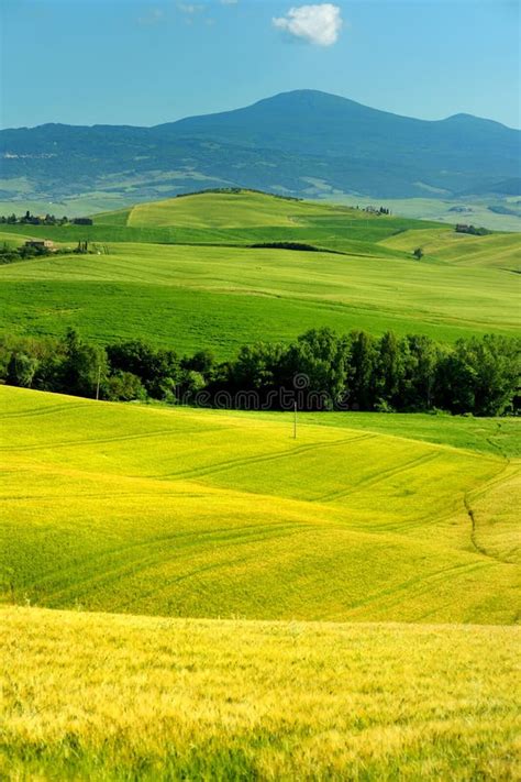 Stunning View Of Fields And Farmlands With Small Villages On The