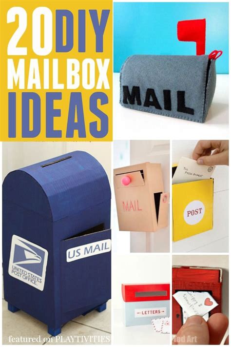 I built a mailbox post about 12 years ago which worked great until a snow plow snapped it in half. 20 Cutest Mailbox Ideas - PLAYTIVITIES | Bloggers' Fun ...