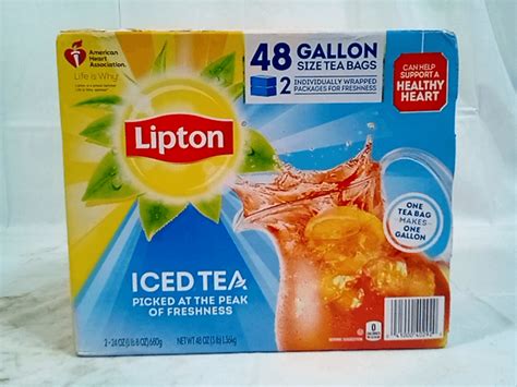Lipton Iced Tea Gallon Size Tea Bags Pack Of 48 48 Oz Multi Color