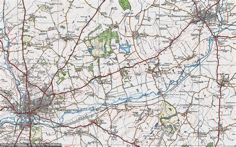 Historic Ordnance Survey Map Of Ecton 1919 Francis Frith