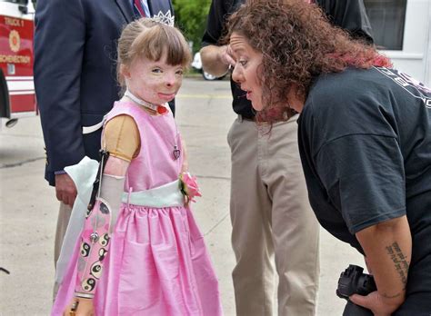 Safyre Terry Thanks Firefighters On Her 9th Birthday