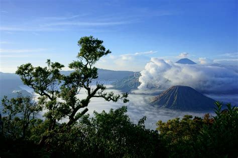 Mount Bromo An Active Volcano In East Java Indonesia Stock Photo