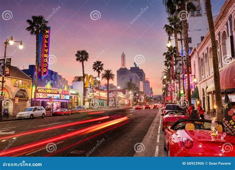 Hollywood Blvd Los Angeles Editorial Photo Image Of California 68923906
