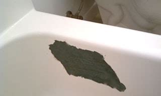 Our fiberglass bathtub had a couple chips and a hole in the fiberglass. Acrylic Fiberglass Bathtub Crack Hole Repair